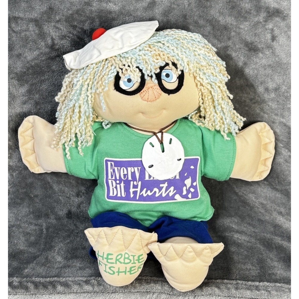 SeaBabies Herbie Fisher Plush Doll Cathleen Arone Rare Vntg 1995 Ocean Litter